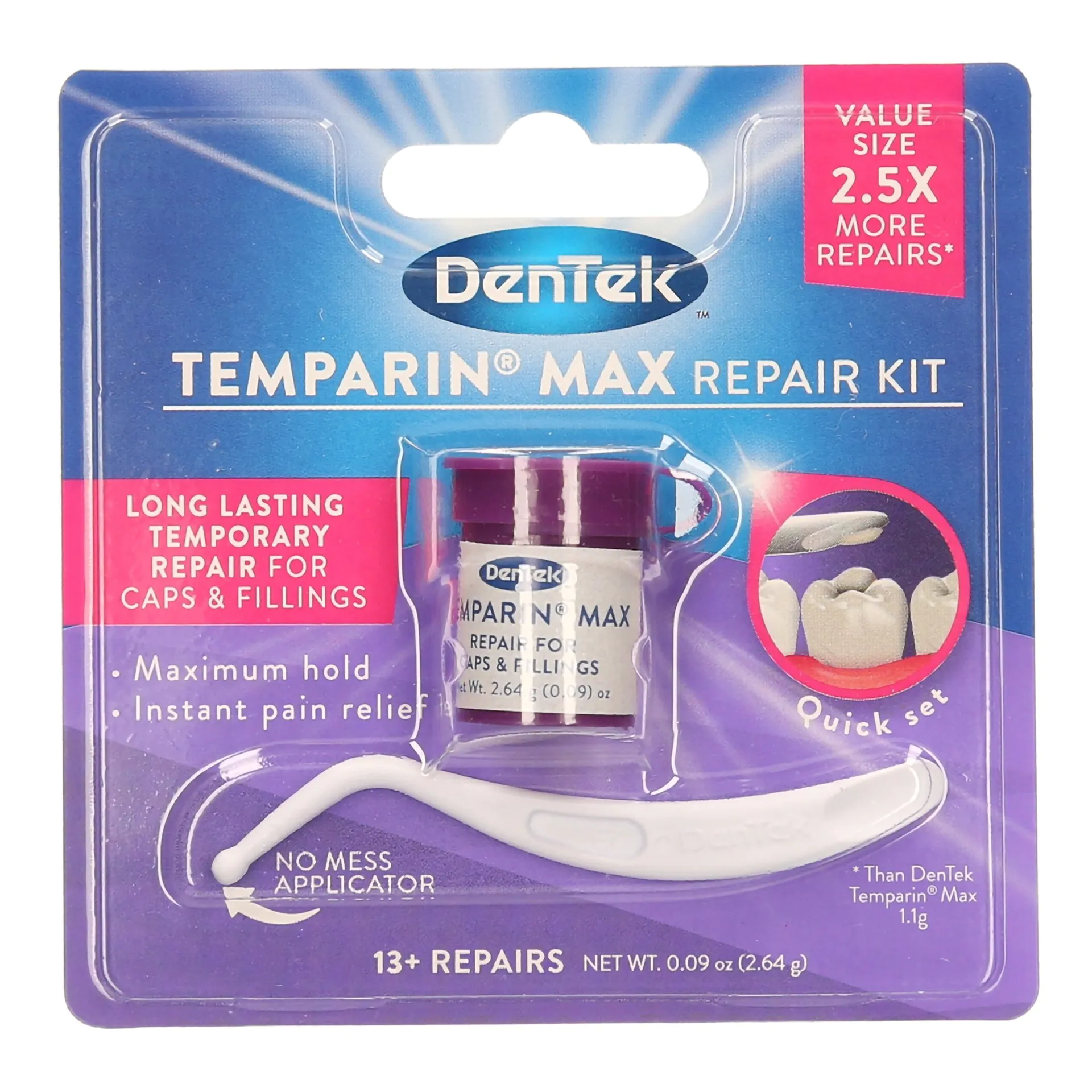 Dentek – Temparin Max Advance Dental Repair Kit – Armory Equipment